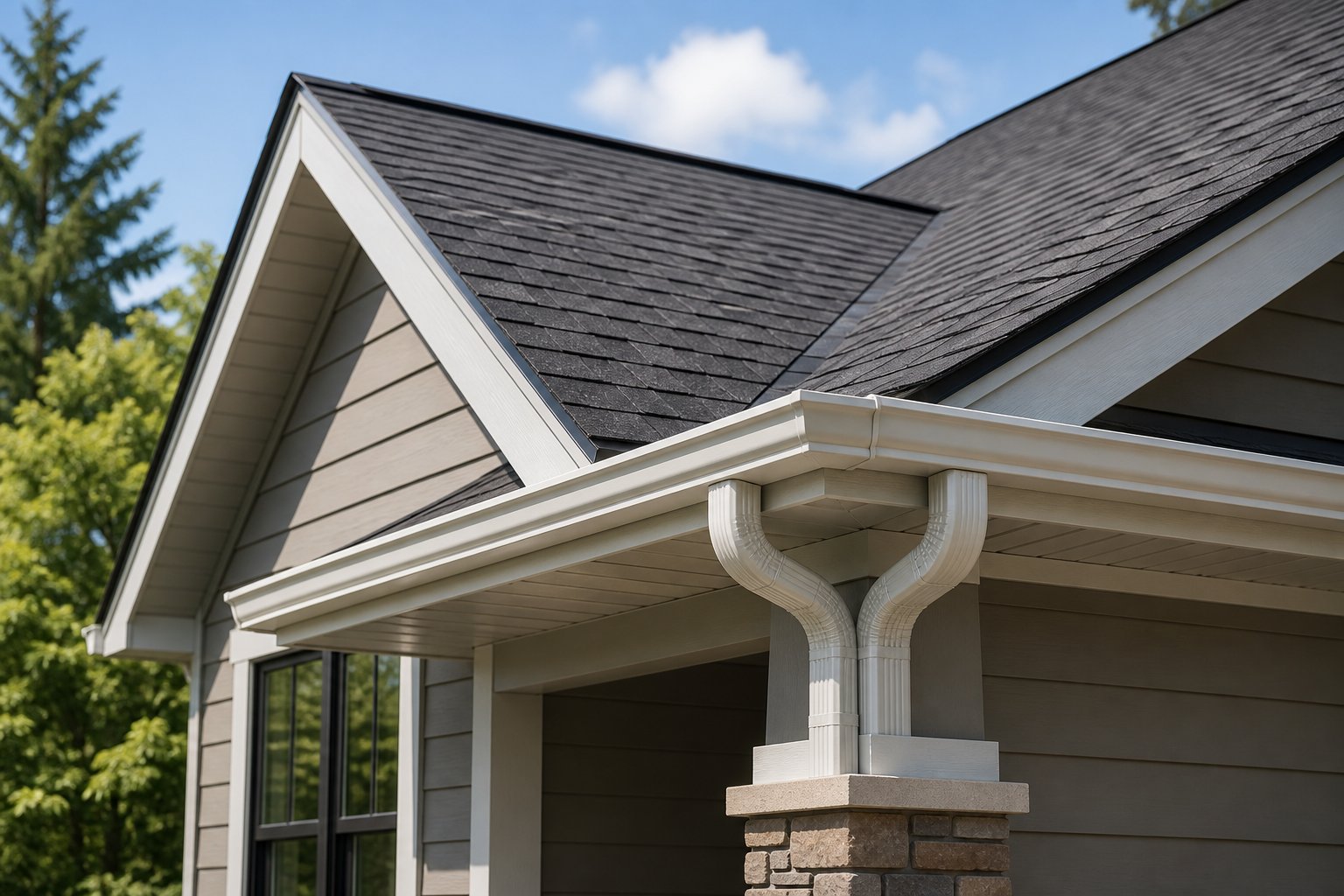 Roofing and gutter project