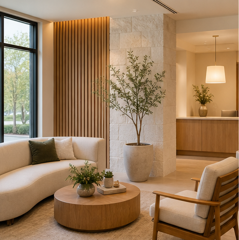 Warm Harbor Dental Studio lounge