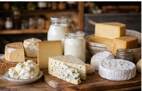 Local cheese display