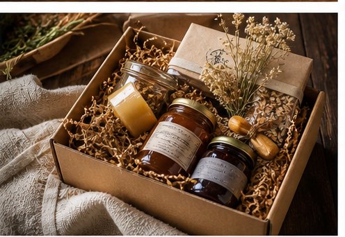 Curated seasonal market gift box