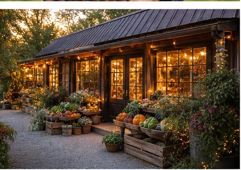 Local market storefront