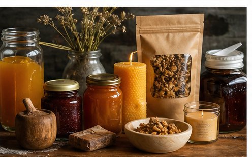 Honey and pantry goods