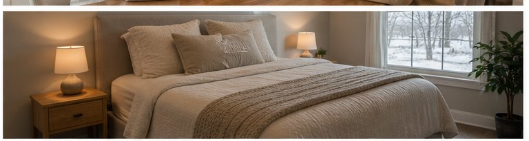 Clean furnished rental bedroom