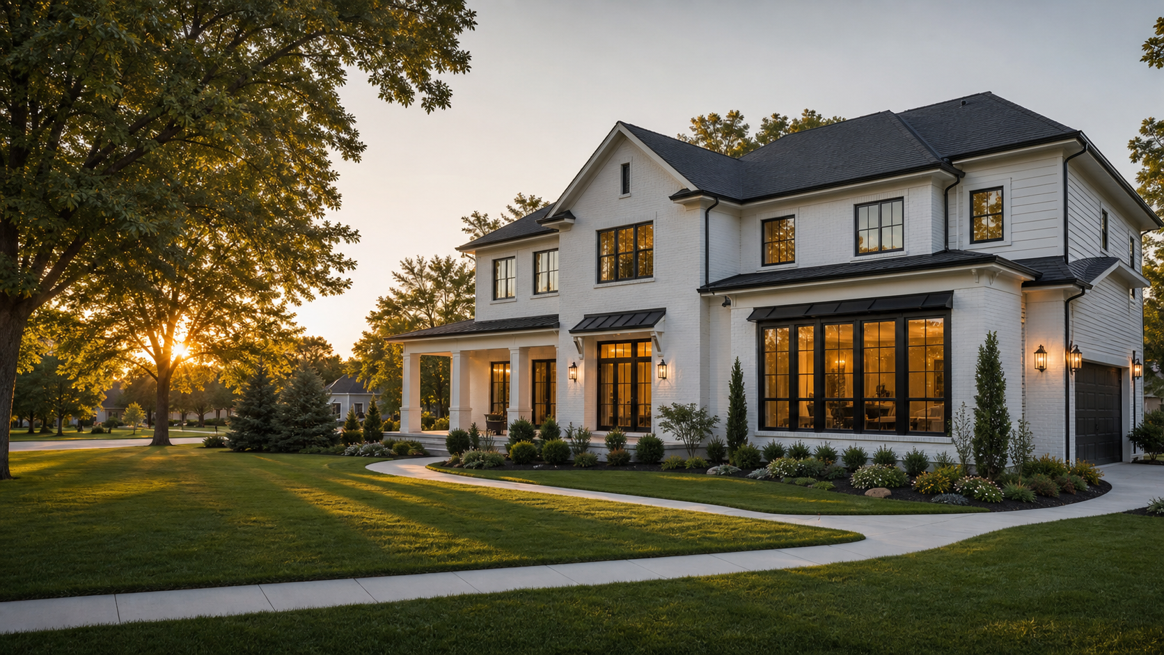 New construction home in a mature neighborhood